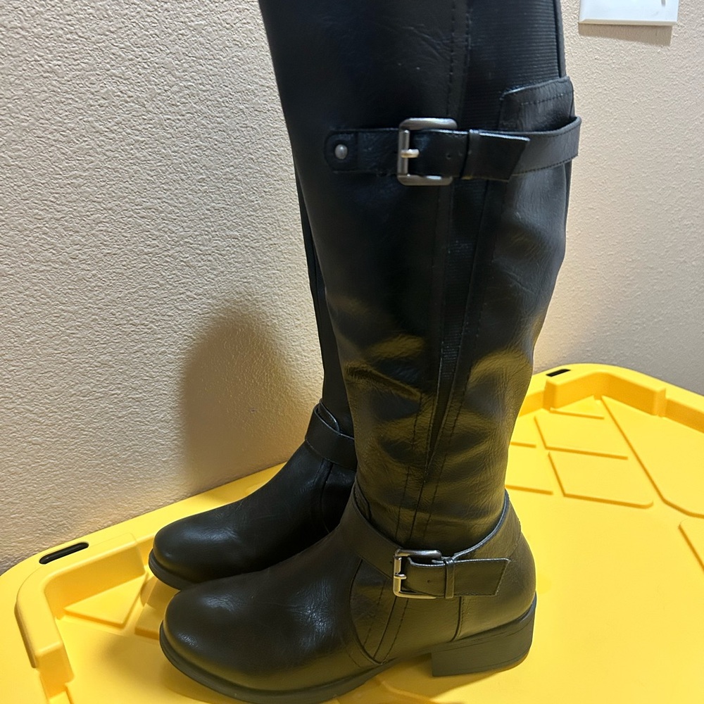 Kohl's Black Over the Knee Boots